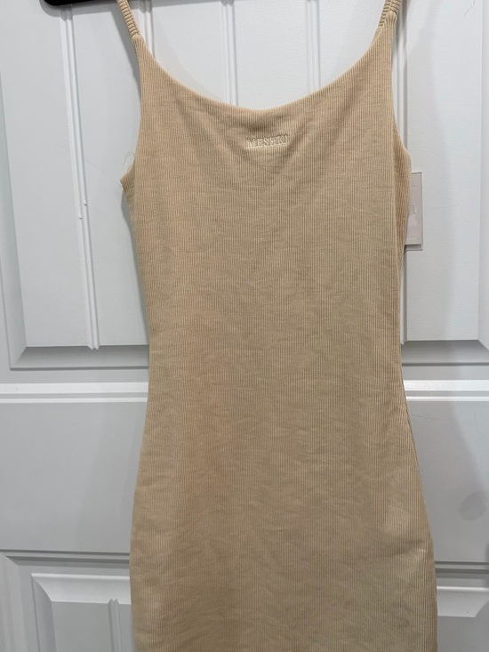 Meshki Tops - Meshki Nude Ribbed Camisole Dress